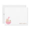 Baby in Pink Umbrella Baby Shower Thank You Cards