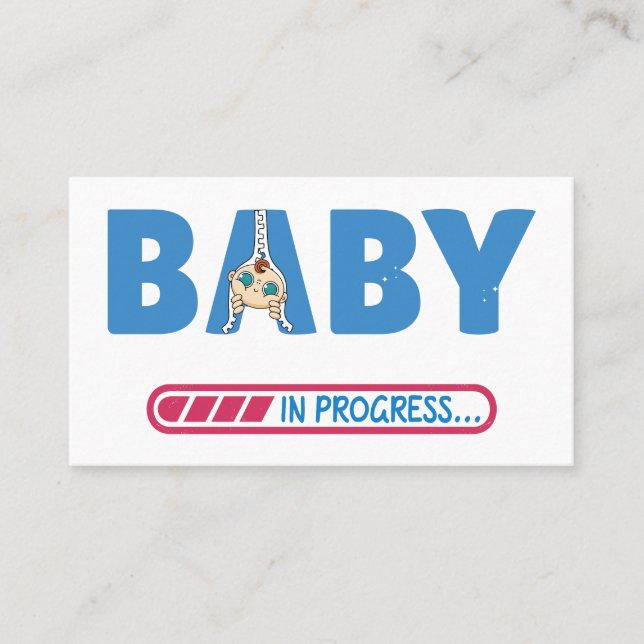 Baby in progress business card (Front)