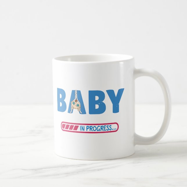 Baby in progress business card coffee mug (Right)