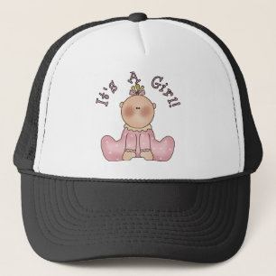Baby in Sleeper It's a Girl Trucker Hat