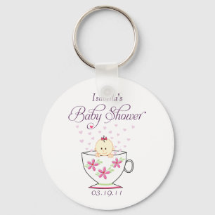 Baby in Tea Cup Keychain