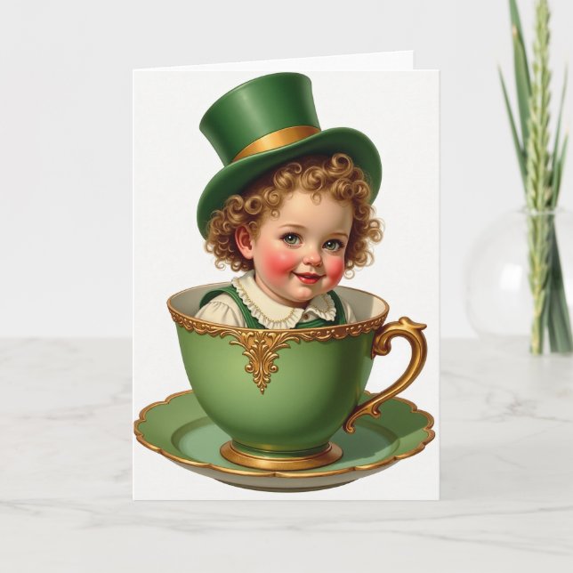 Baby In Teacup Art Card (Front)
