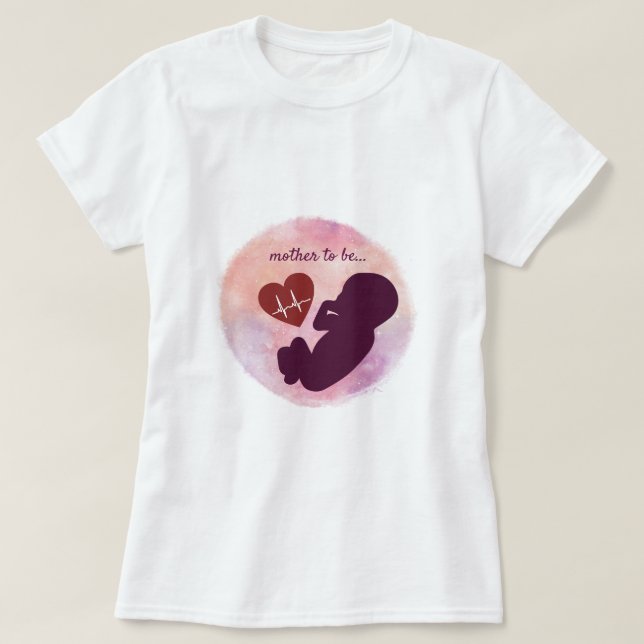 Baby in the Womb Mother to Be T-Shirt (Design Front)