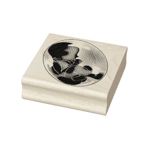 Baby in the Womb  Wood Art Stamp