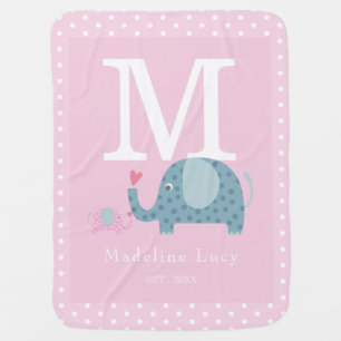 Baby Initial Monogram Blanket