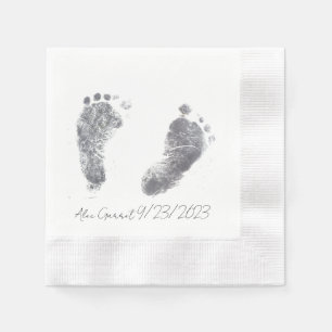 Baby Ink Foot prints Napkins