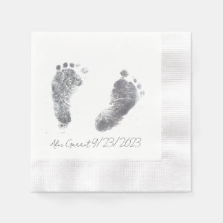 Baby Ink Foot prints Napkins