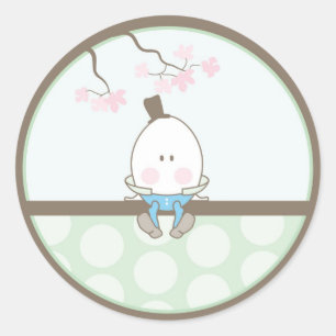 Baby Invitation or Favor Sticker