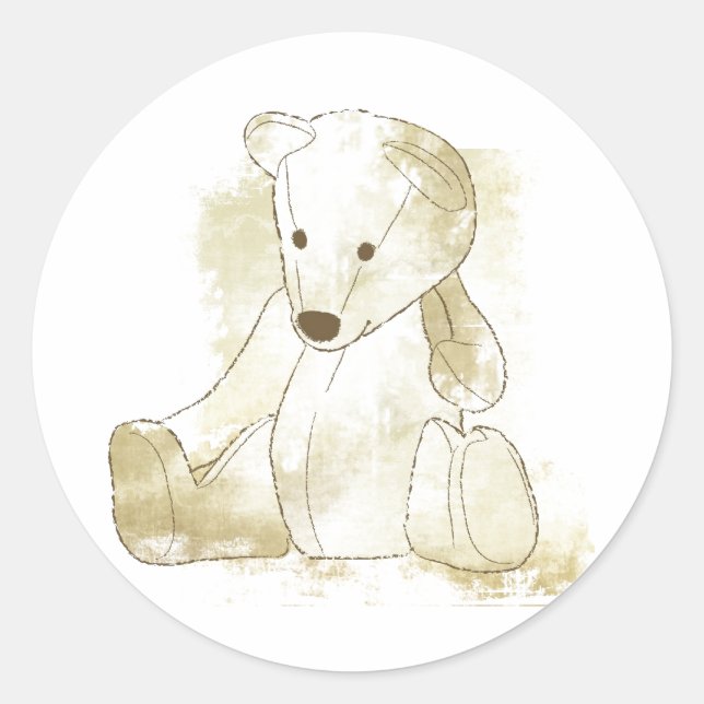 Baby Invitation or Favor Sticker (Front)