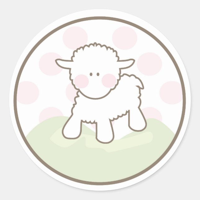 Baby Invitation or Favor Sticker (Front)