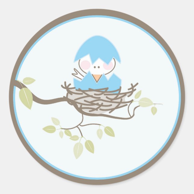Baby Invitation or Favor Sticker (Front)