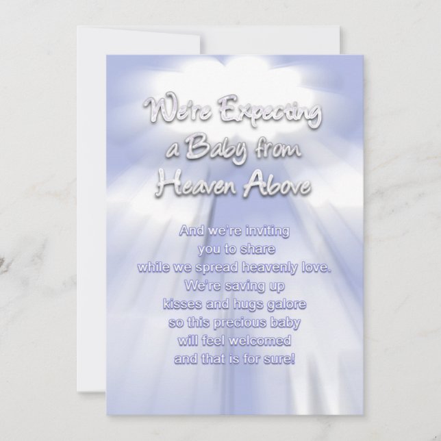 Baby Invitations - Heavenly (Front)