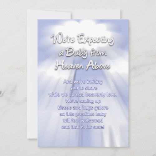 Baby Invitations _ Heavenly