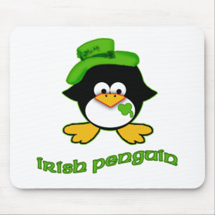 Baby Irish Penguin Mouse Pad