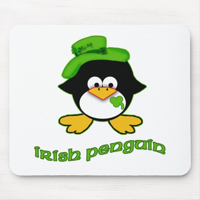 Baby Irish Penguin Mouse Pad (Front)