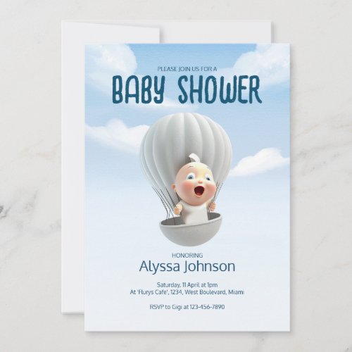 Baby is arriving soon  Baby Shower Invitation