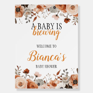 Baby is Brewing 18x24 Welcome Sign