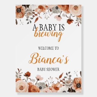 Baby is Brewing 18x24 Welcome Sign