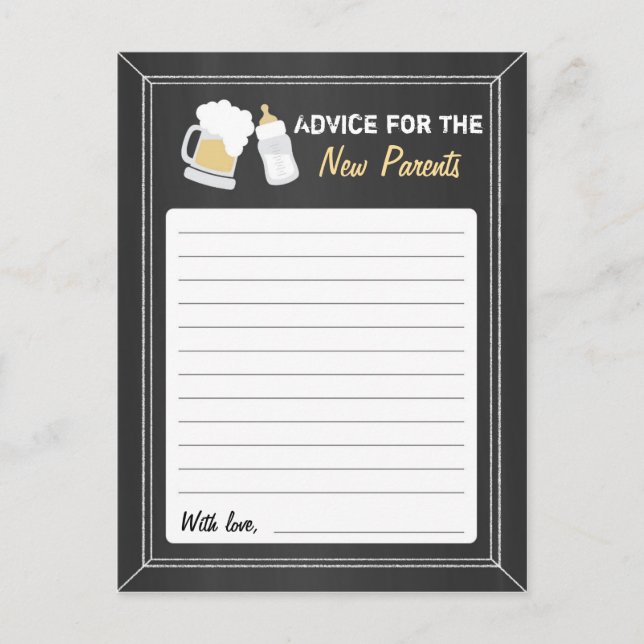 "Baby Is Brewing" Advice (Front)