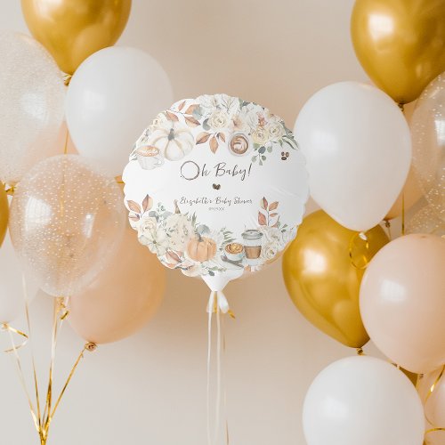 Baby is Brewing  Autumn Coffee Baby Shower Balloon