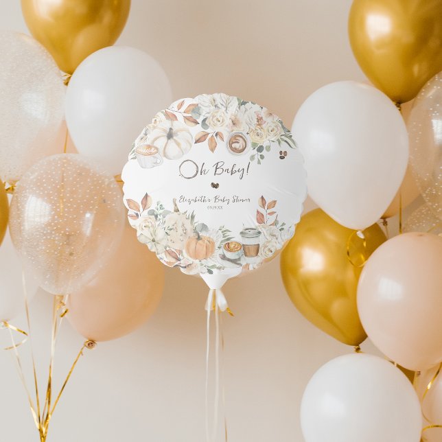 Baby is Brewing | Autumn Coffee Baby Shower Balloon (Creator Uploaded)