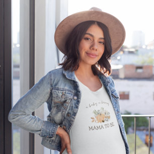 Baby is Brewing   Autumn Coffee Mama to Be T-Shirt