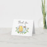 Baby is Brewing Baby Shower Bottle Thank You Card