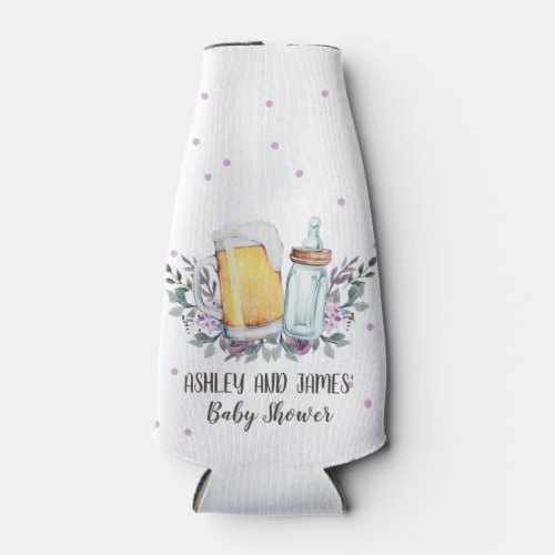 Baby is Brewing Baby Shower Cheers Beer Bottle  Bottle Cooler