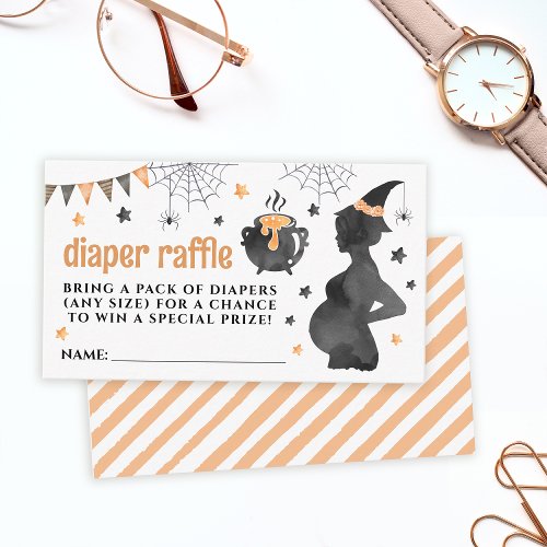 Baby is brewing baby shower diaper raffle card