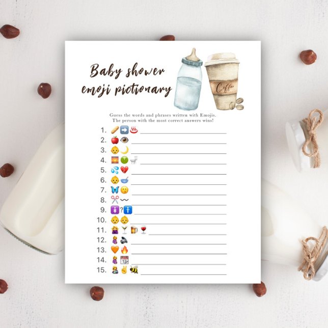 Baby is brewing baby shower Emoji picture game (Creator Uploaded)