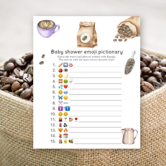 Baby is brewing baby shower Emoji picture game (Creator Uploaded)