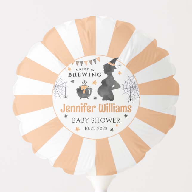 Baby is brewing baby shower personalized Balloon (Front)