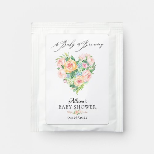 Baby Is Brewing Baby Shower Tea Bag Drink Mix