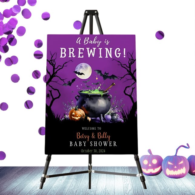 Baby Is Brewing Baby Shower Welcome Sign (Creator Uploaded)
