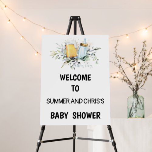 Baby is Brewing Baby Shower Welcome Sign