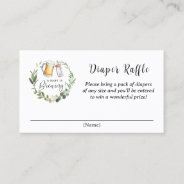 Baby Is Brewing Beer And Diaper Raffle Business Card at Zazzle