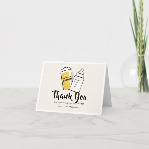 Baby is Brewing Beer Baby Bottle Beige Baby Shower