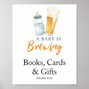 Baby is brewing beer Books Cards & Gifts Poster