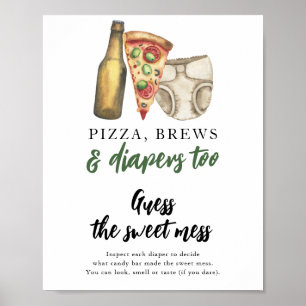 Baby is brewing beer Guess the sweet mess Poster