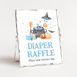 Baby is Brewing Blue Halloween Diaper Raffle Poster<br><div class="desc">Make your event special with this Halloween Baby Shower with our cute and lovely printable Diaper Raffle Sign featuring adorable A Baby is Brewing Baby Shower theme. Download,  personalize,  and create lasting memories with this perfect touch for your joyous celebration!

BS905</div>