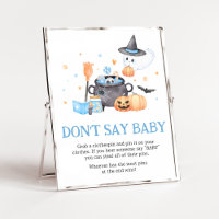 Baby is Brewing Blue Halloween Don't Say Baby