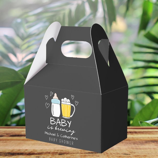 Baby Is Brewing Bottle Beer Glass Baby Shower Favor Boxes (Creator Uploaded)