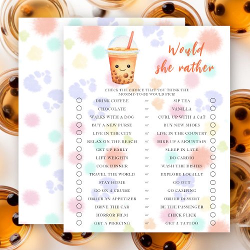 Baby is brewing bubble tea Would she rather
