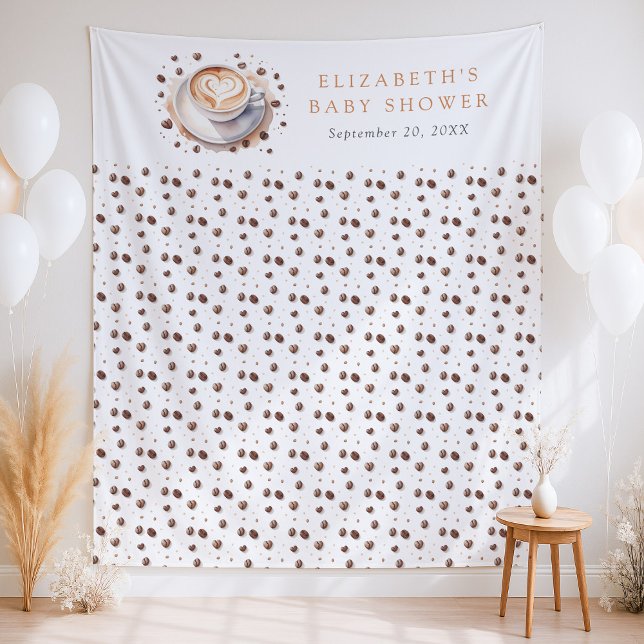 Baby is Brewing Coffee Baby Shower Backdrop (Creator Uploaded)