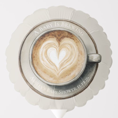 Baby is Brewing Coffee Baby Shower Balloon