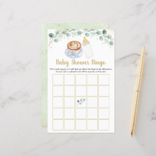  Baby Is Brewing Coffee Baby Shower Bingo Game