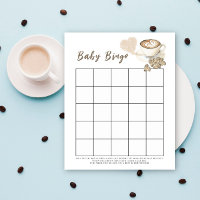 Baby is brewing coffee Baby shower bingo game