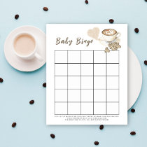 Baby is brewing coffee Baby shower bingo game