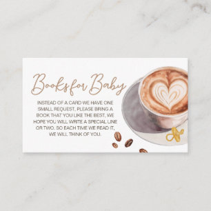 Baby is Brewing Coffee Baby Shower Books for Baby Enclosure Card