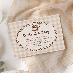 Baby is Brewing Coffee Baby Shower Books for Baby  Enclosure Card